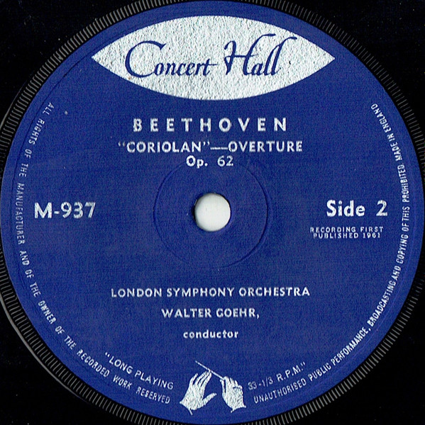 descargar álbum Beethoven, London Symphony Orchestra, Walter Goehr - Overtures