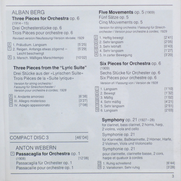 ladda ner album Schoenberg, Berg, Webern, Herbert von Karajan, Berliner Philharmoniker - Schoenberg Berg Webern