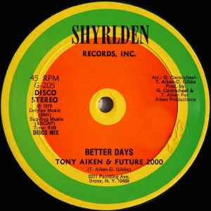 Tony Aiken - Better Days / Soul Disco album cover