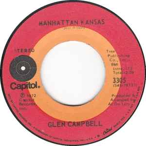 Glen Campbell - Manhattan Kansas / Wayfarin' Stranger album cover