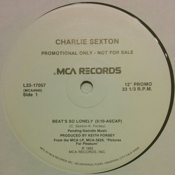 Charlie Sexton Beat's So Lonely (1986, Vinyl) - Discogs
