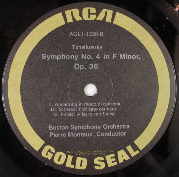 télécharger l'album Tchaikovsky Boston Symphony Orchestra Pierre Monteux - Symphony No 4 in F Minor Op 36