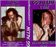 GG Allin & The Disappointments - GG Allin & The Disappointments 1989 album cover