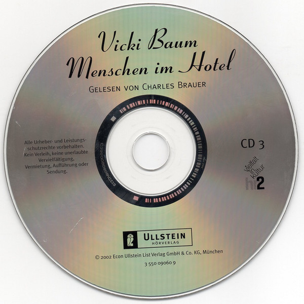 last ned album Vicki Braun Gelesen Von Charles Brauer - Menschen Im Hotel