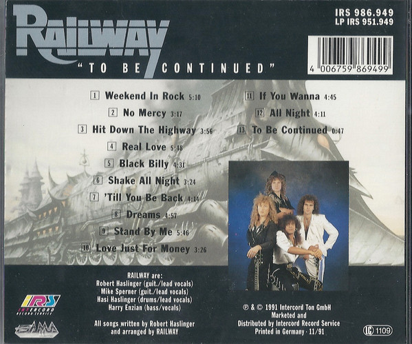 Railway – To Be Continued (1991, CD) - Discogs