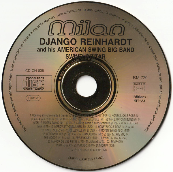 télécharger l'album Django Reinhardt & His American Swing Band - Swing Guitar