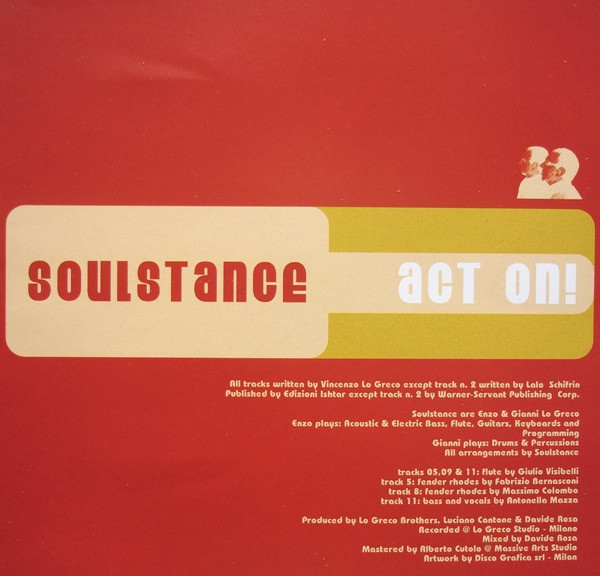 Soulstance – Act On! (2000, CD) - Discogs