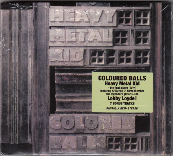 COLOURED BALLS Heavy Metal Kid LP LOBBY LOYDE Just Add Water Records  red/gray