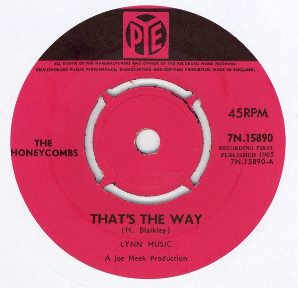 The Honeycombs – That's The Way (1965, Push-out Centre, Vinyl