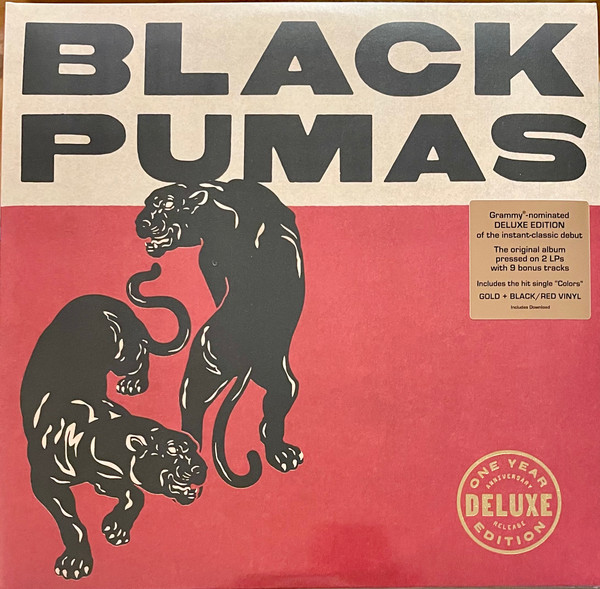 Vacante mendigo recuerda Black Pumas – Black Pumas (2021, Gold & Red/Black, Vinyl) - Discogs