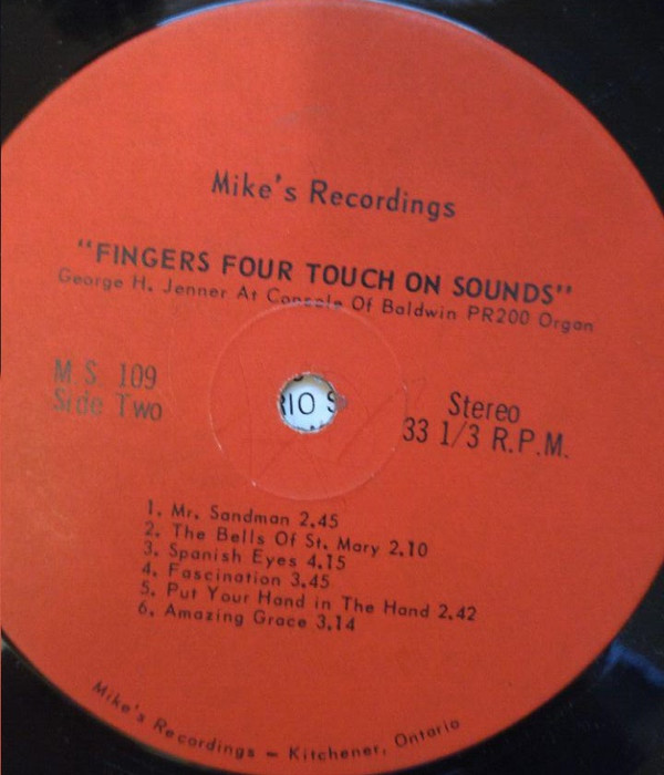 descargar álbum George H Jenner - Fingers Four Touch On Sounds