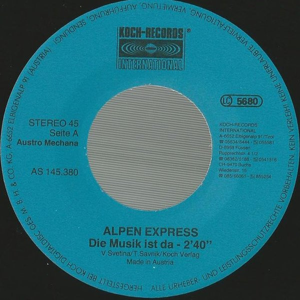 Album herunterladen Alpen Express - Die Musik Ist Da