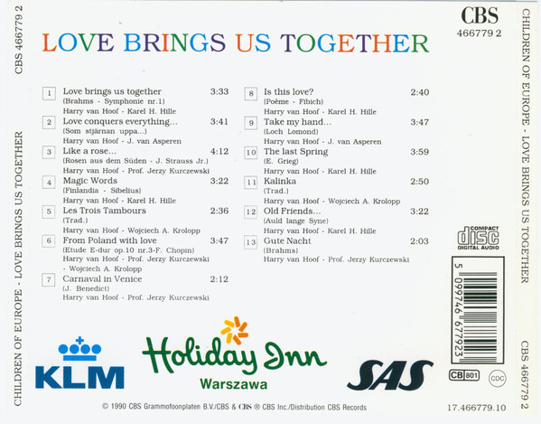 télécharger l'album Children Of Europe For Unicef - Love Brings Us Together