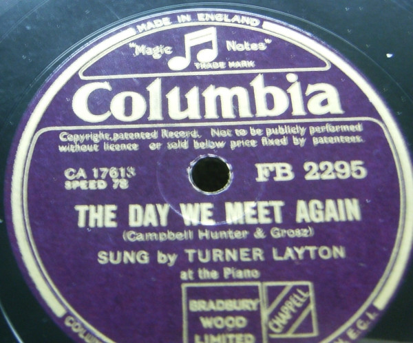 descargar álbum Turner Layton - The Day We Meet Again Yours For A Song