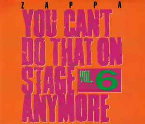 Frank Zappa – You Can't Do That On Stage Anymore Vol. 1 (1988, CD