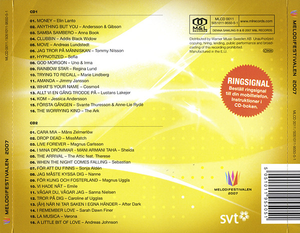 lataa albumi Various - Melodifestivalen 2007