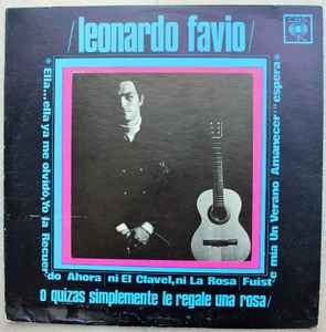 inicial Dictado zona Leonardo Favio – Leonardo Favio (1970, Vinyl) - Discogs