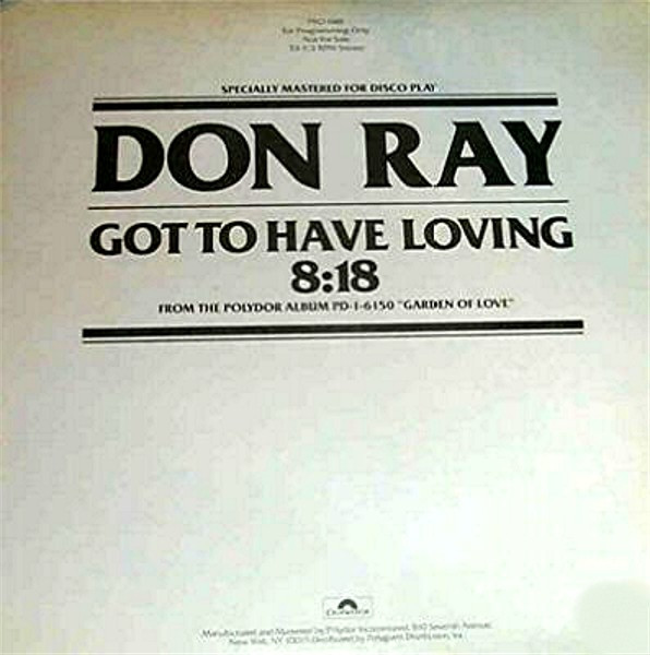 baixar álbum Don Ray - Got To Have Loving