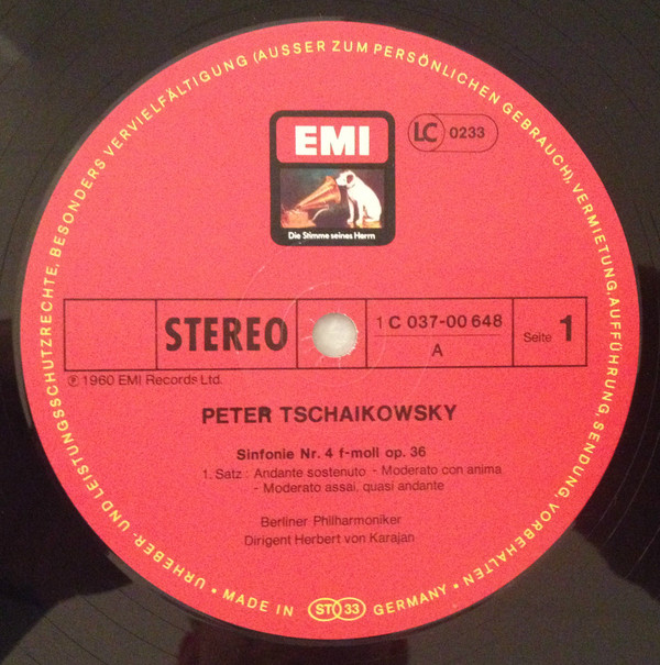 Album herunterladen Tschaikowsky, Berliner Philharmoniker, Herbert von Karajan - Tschaikowsky Sinfonie Nr 4
