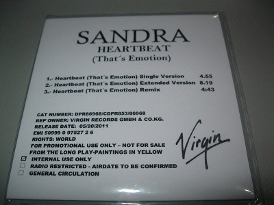 baixar álbum Sandra - Heartbeat Thats Emotion