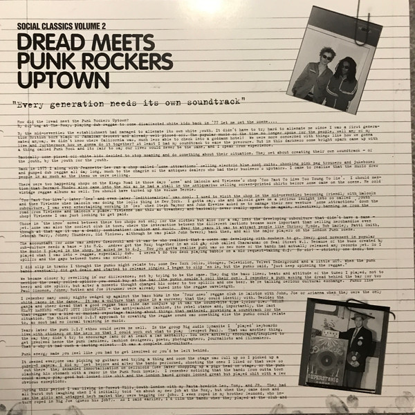 lataa albumi Don Letts - Social Classics Volume 2 Dread Meets Punk Rockers Uptown