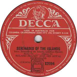Roland Peachy And His Royal Hawaiians - Serenades Of The Islands / South Sea Lullabies album cover