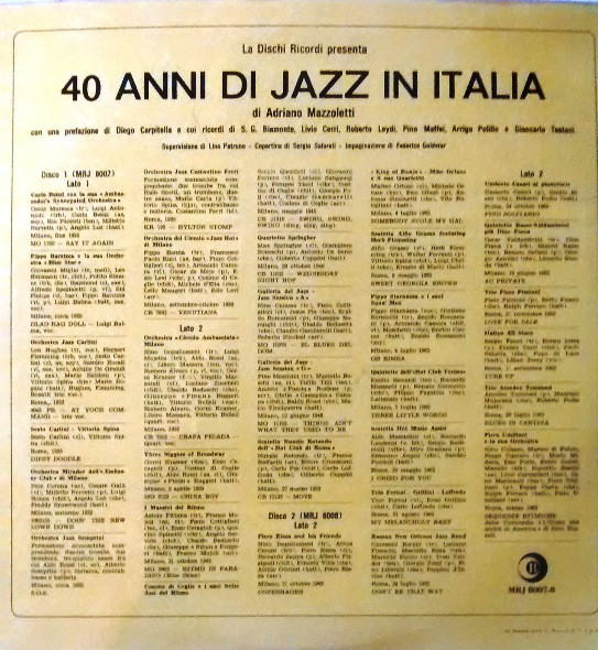 télécharger l'album Various - 40 Anni Di Jazz In Italia A Cura Di Adriano Mazzoletti