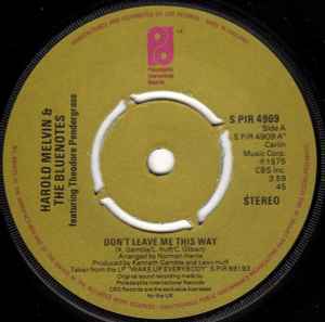 Harold Melvin And The Blue Notes - Don't Leave Me This Way album cover