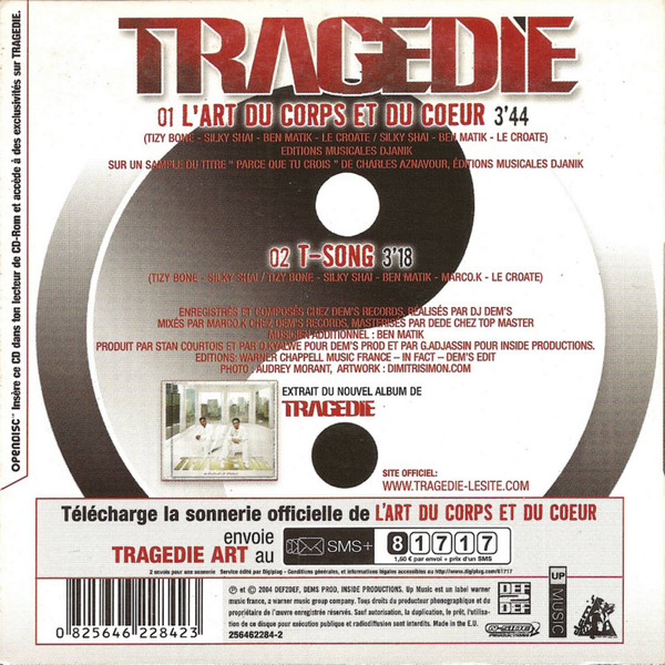 Album herunterladen Tragédie - LArt Du Corps Et Du Coeur