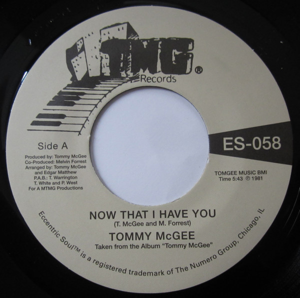 Tommy McGee – Now That I Have You / Stay With Me (1981, Vinyl