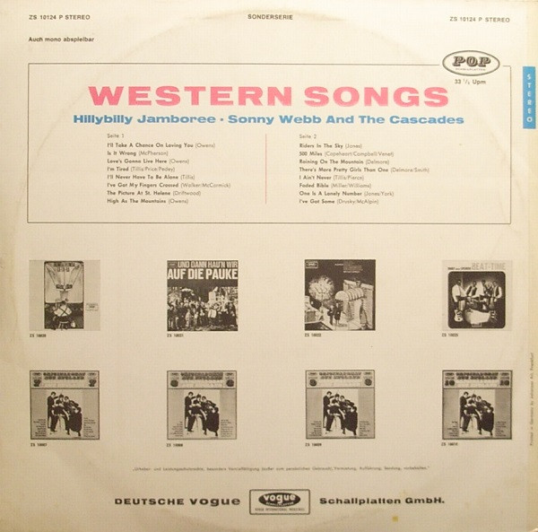 baixar álbum Sonny Webb & The Cascades - Western Songs Hillybilly Jamboree