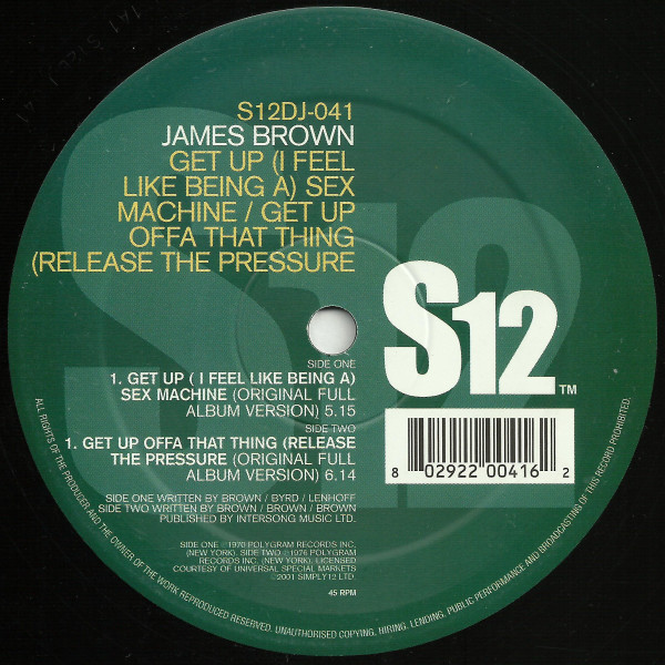 ladda ner album James Brown - Get Up I Feel Like Being A Sex Machine Get Up Offa That Thing Release The Pressure
