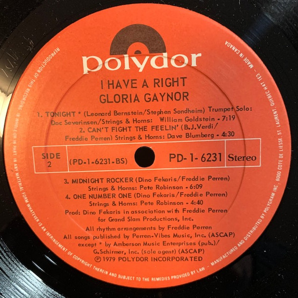 Gloria Gaynor - I Have A Right | Polydor (PD-1-6231) - 4