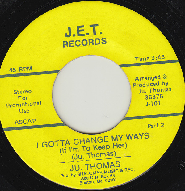 lataa albumi Ju Thomas - I Gotta Change My Ways