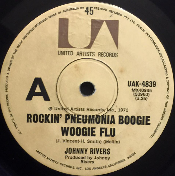 Johnny Rivers - Rockin' Pneumonia - Boogie Woogie Flu | Releases