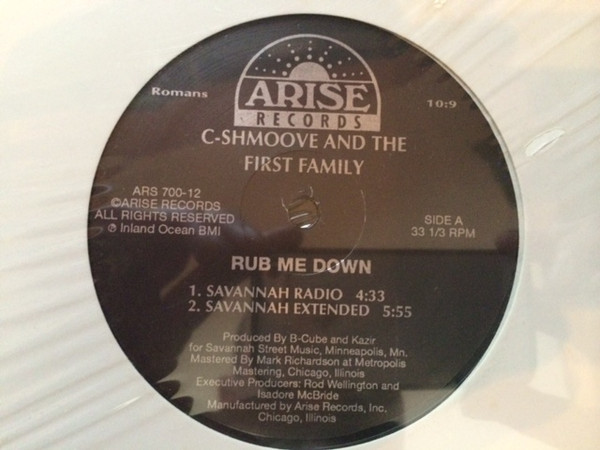 C-Shmoove And The First Family – Rub Me Down (Vinyl) - Discogs