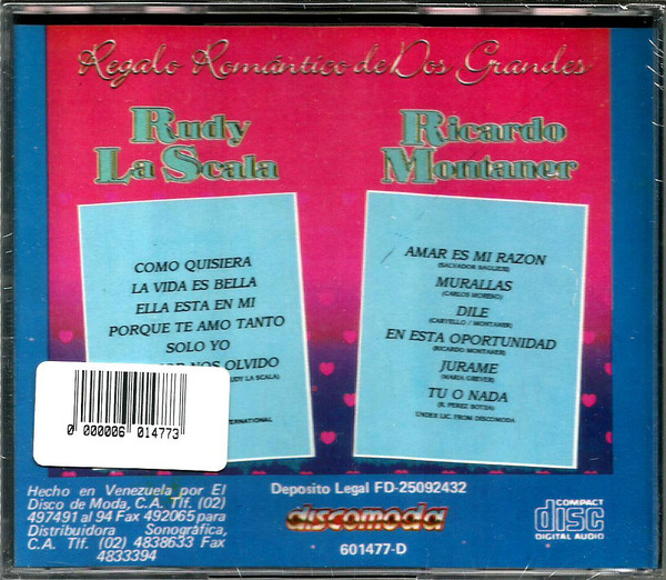 baixar álbum Rudy La Scala Ricardo Montaner - Regalo Romantico De Dos Grandes