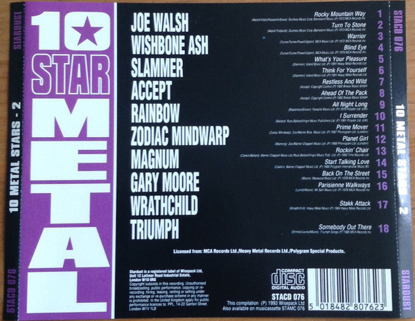 last ned album Various - 10 Metal Stars 2