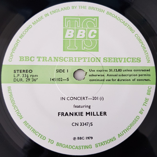 last ned album Frankie Miller - In Concert 201