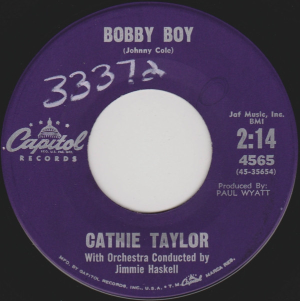 Album herunterladen Cathie Taylor - Ill Never Graduate From You Bobby Boy
