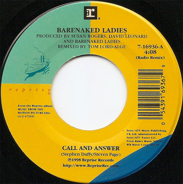 Barenaked Ladies – Call And Answer / It's All Been Done (1998, Vinyl)