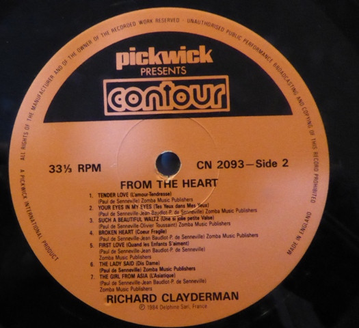 lataa albumi Richard Clayderman - From The Heart