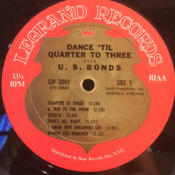 lataa albumi U S Bonds - Dance Til Quarter To Three With U S Bonds