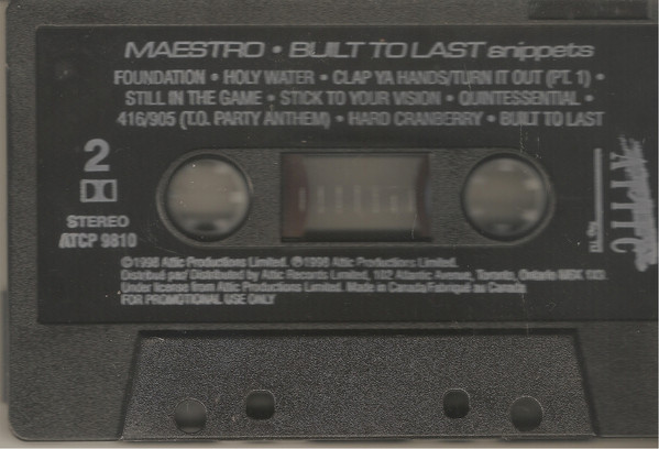 ladda ner album Maestro - Built To Last Snippets