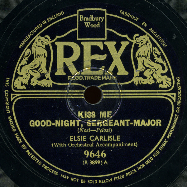 descargar álbum Elsie Carlisle - Kiss Me Good Night Sergeant Major Wish Me Luck