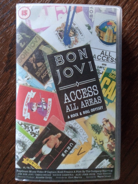 Bon Jovi – Access All Areas: A Rock & Roll Odyssey (1990, VHS 