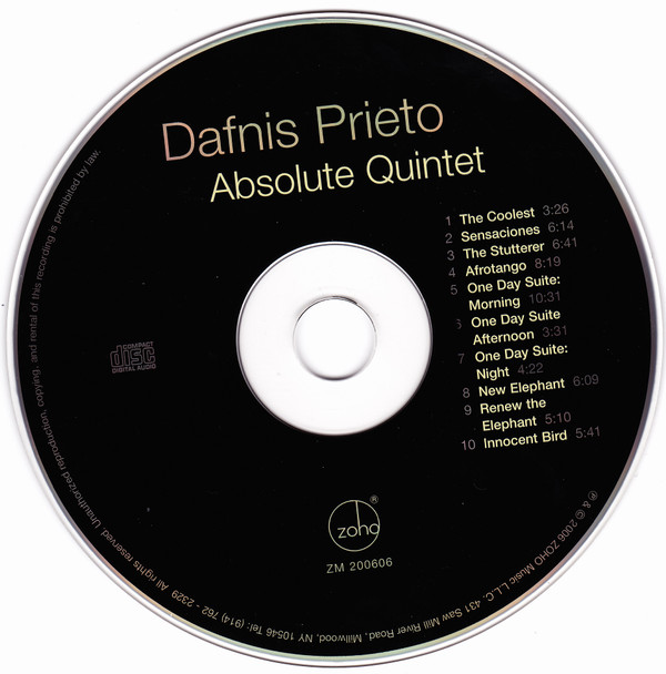 télécharger l'album Dafnis Prieto - Absolute Quintet