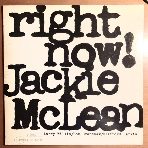 Jackie McLean – Right Now! (1966, Vinyl) - Discogs