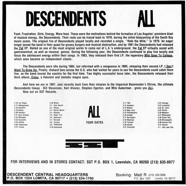 baixar álbum Descendents - Clean Sheets Coolidge
