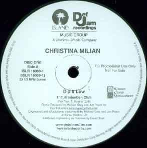 Christina Milian - Dip It Low album cover